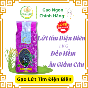 Gạo Lứt Tím ST Điện Biên ăn kiêng Túi 1kg